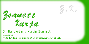 zsanett kurja business card